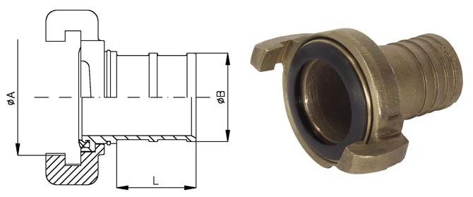 Nakajima Fire Hose Nozzles 50mm